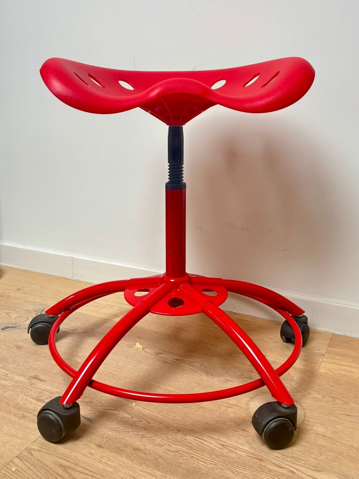 intage IKEA Traktor kruk / tractor seat stool – Rood, Ophalen, Stoel, Rood, Verstelbaar