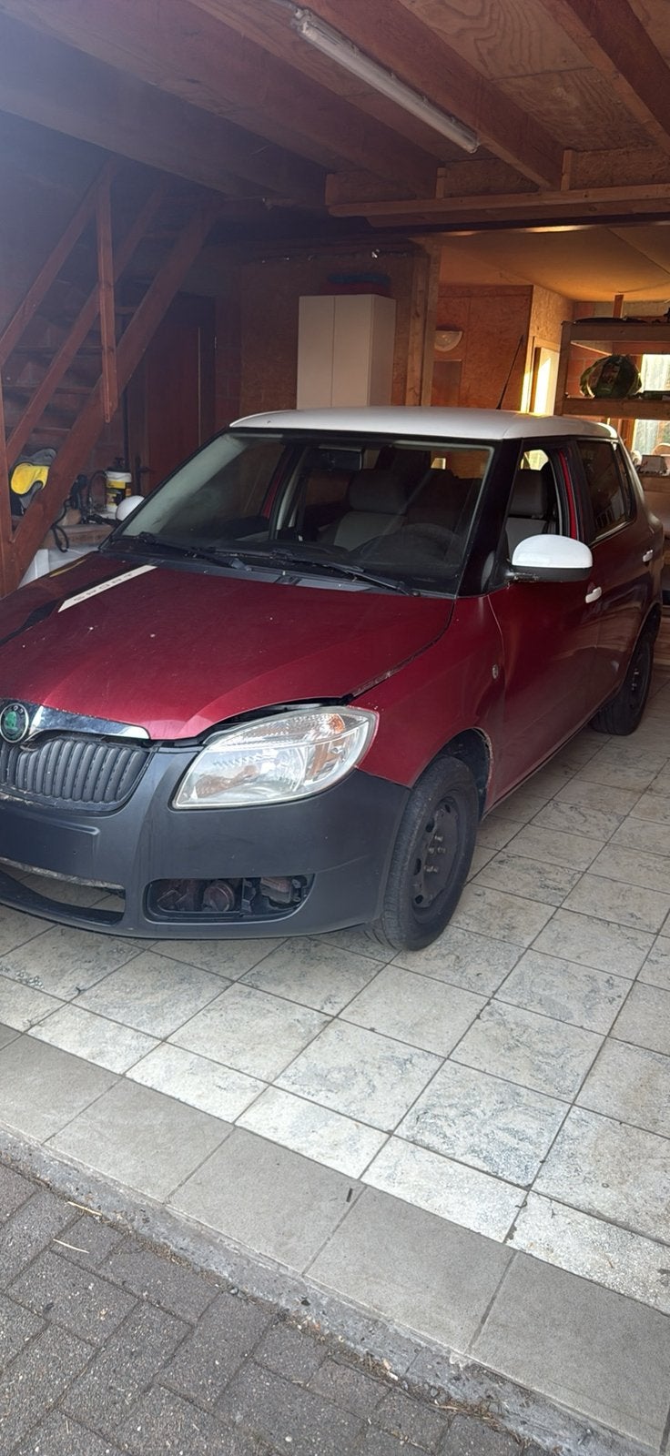 Skoda fabia benzine, Auto's, Particulier, Fabia, Rood, Te koop