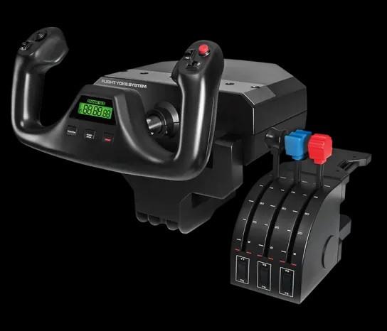 flight yoke system, Computers en Software, Joysticks, Ophalen, Zo goed als nieuw, Logitech
