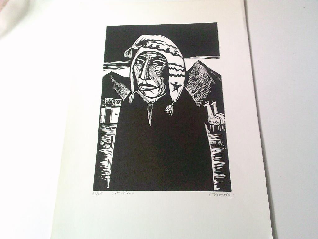 litho theo humblet, Ophalen, Portret, Lithografie, Gesigneerd