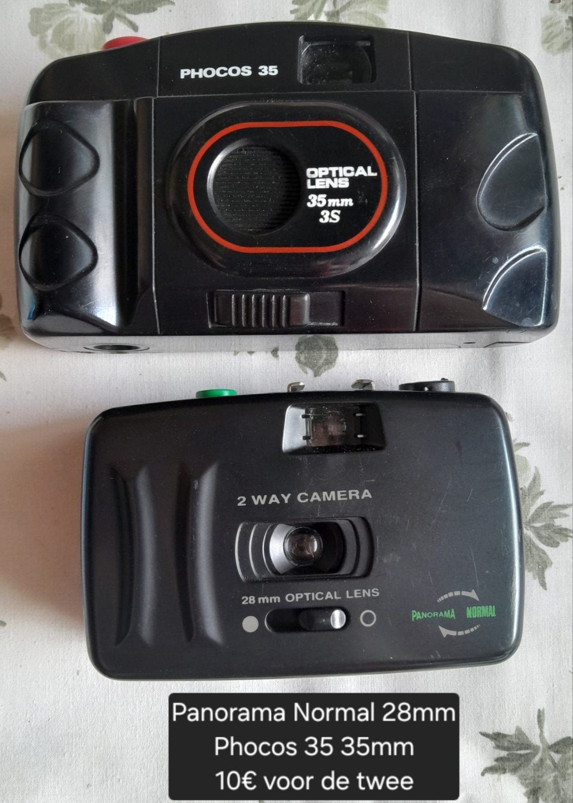 Panorama Normal 28mm
Phocos 35 35mm
10€ voor de twee, Audio, Tv en Foto, Fotocamera's Analoog, Ophalen of Verzenden