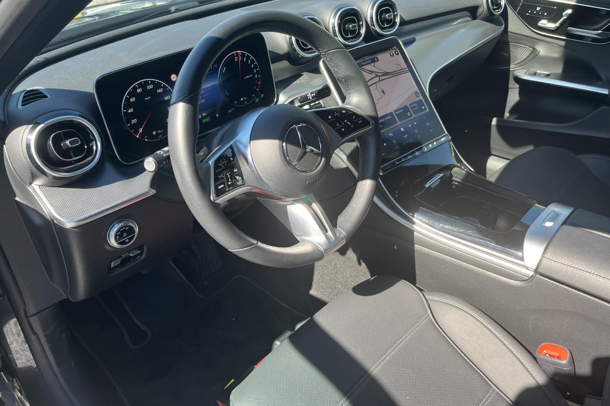 Mercedes-Benz C-klasse C 300 e Luxury Line, Auto's, Automaat, 4 deurs, Zwart, 4 cilinders