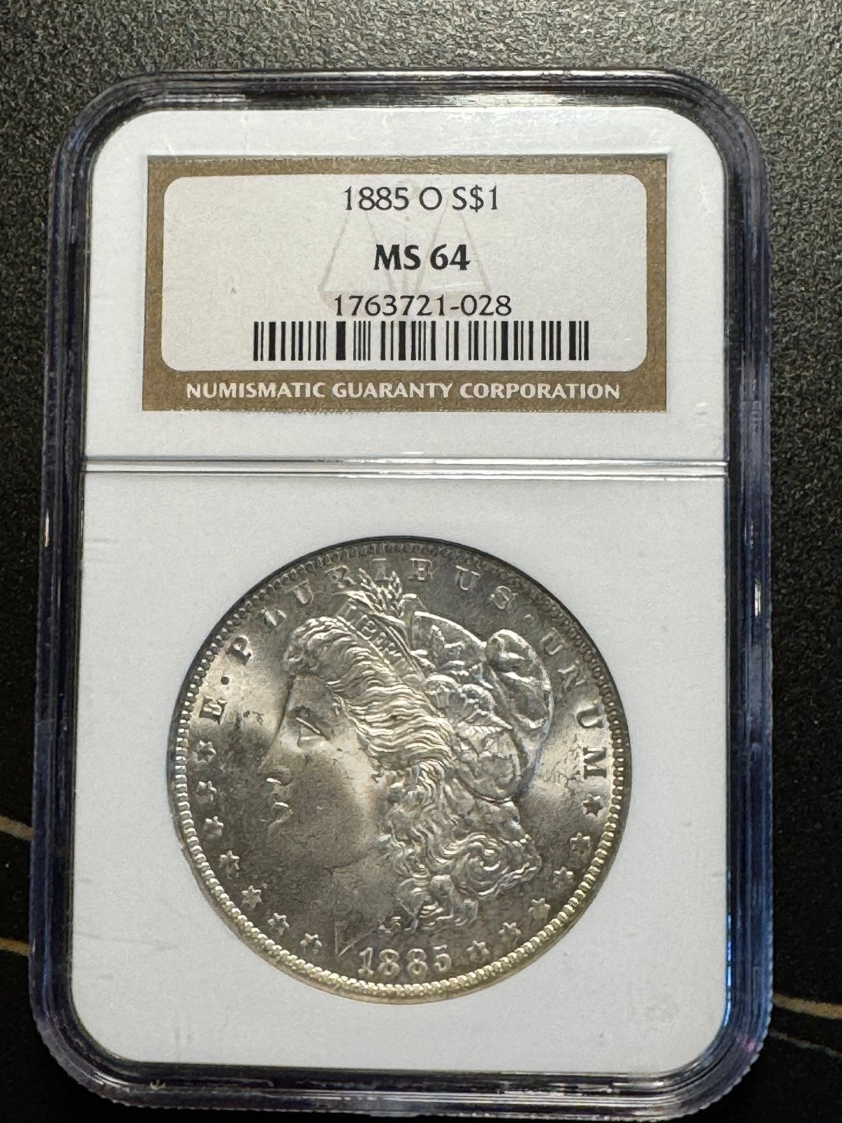 Morgan dollar 1885 New Orleans MS64, Postzegels en Munten, Munten | Amerika, Ophalen of Verzenden, Noord-Amerika, Losse munt, Zilver