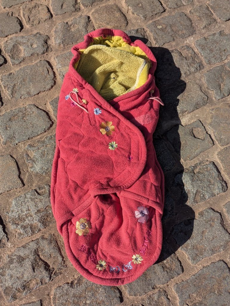voetenzak fleece, Ophalen, Gebruikt