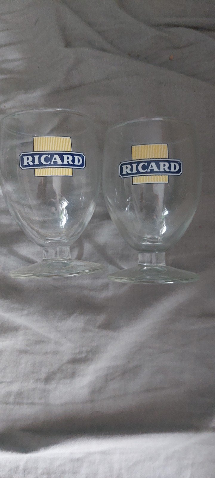 2 mini verres ricard carré, Enlèvement ou Envoi