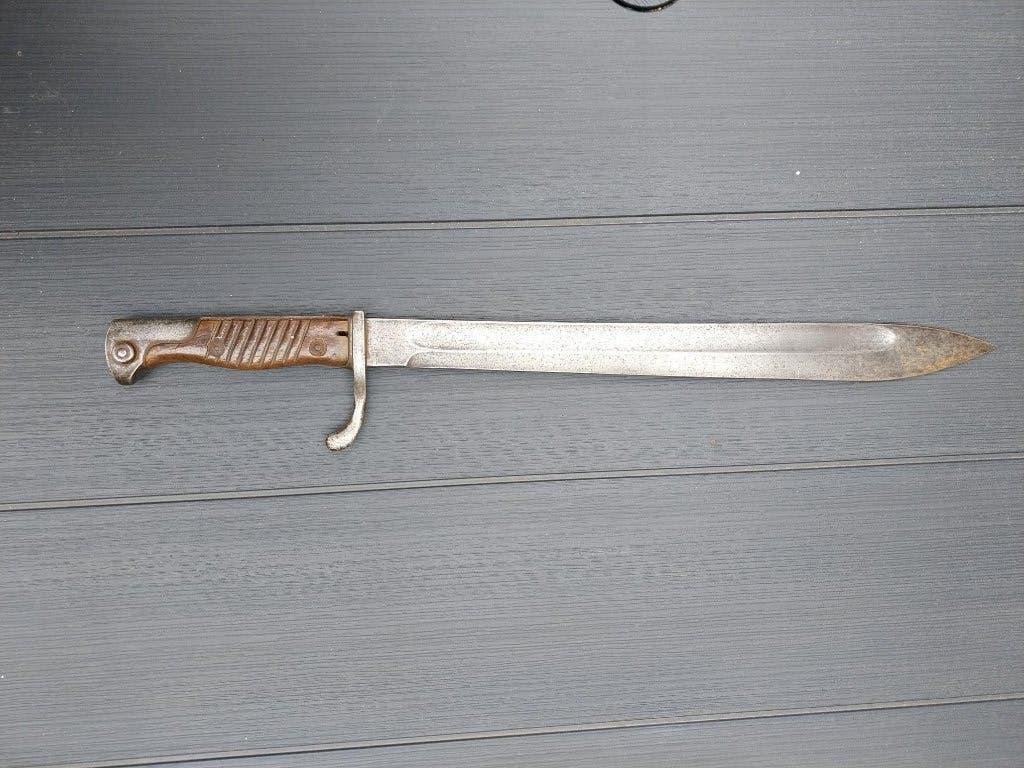 Duitse bajonet WW1, model 98/05 Gottlieb, Verzamelen, Ophalen of Verzenden, Landmacht, Mes of Dolk