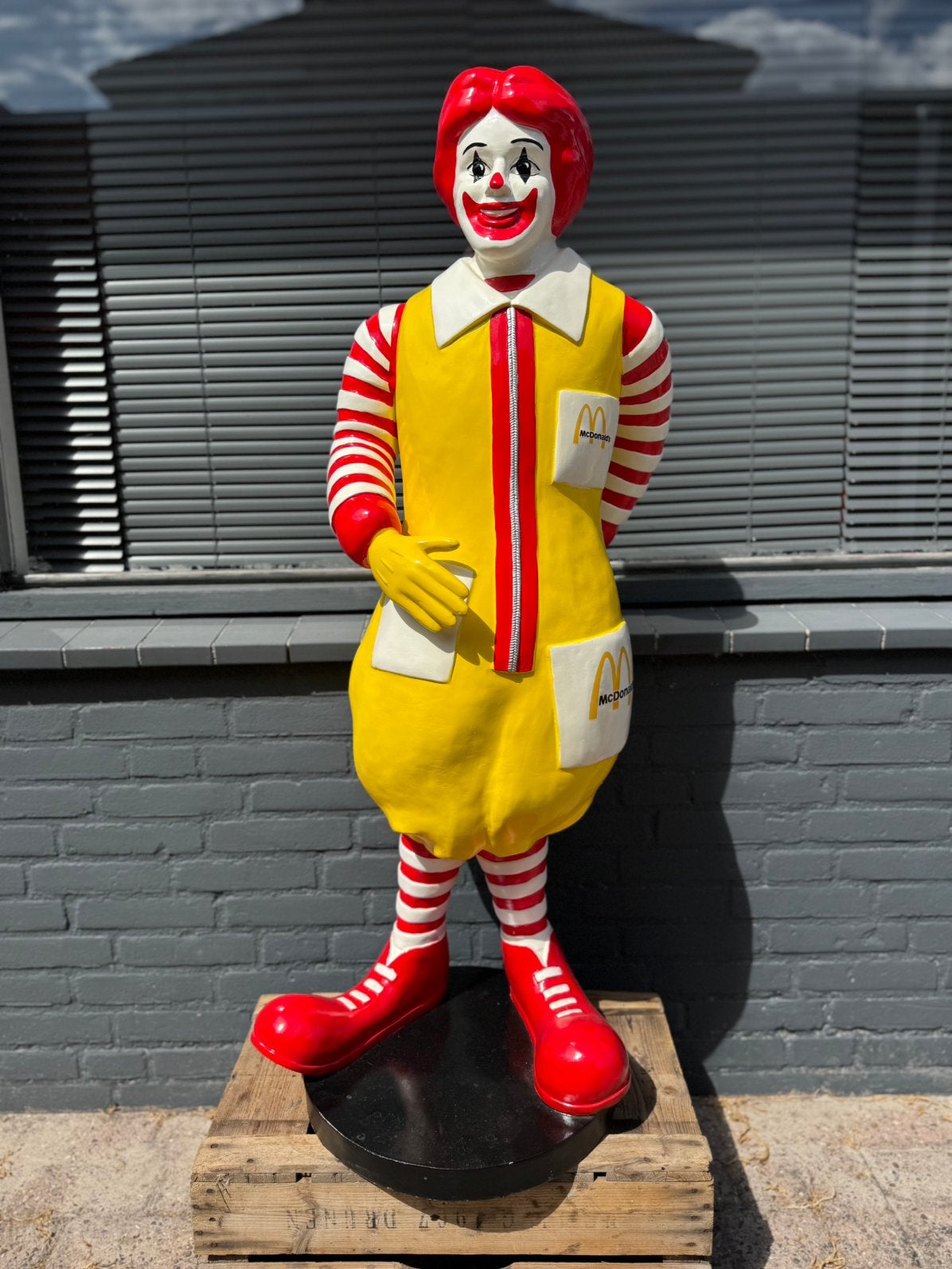Groot MC Donalds reclame beeld, Verzamelen, Merken en Reclamevoorwerpen, Gebruikt, Reclamebord, Ophalen
