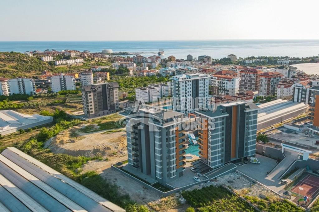 Modern appartement — Hoteldiensten, Immo, Buitenland, 55 m², 2 kamers, Turkije, Stad