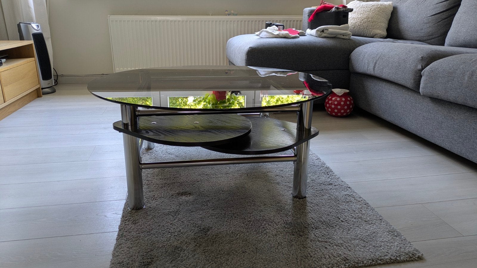 Retro salontafel, Ophalen, Rond