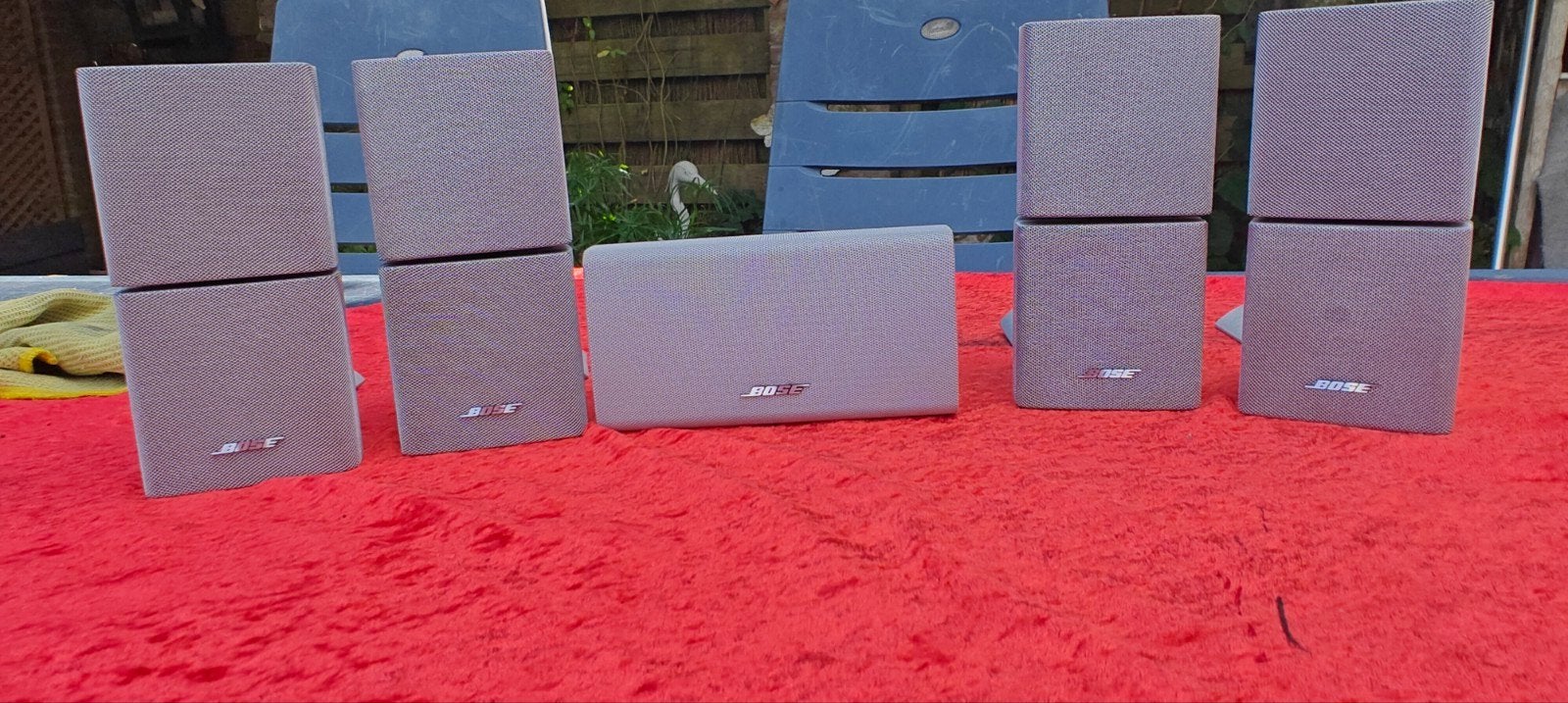 Bose Jewel luidsprekers 5x zilvergrijs met ophangbeugels, Audio, Tv en Foto, Home Cinema-sets, Ophalen of Verzenden