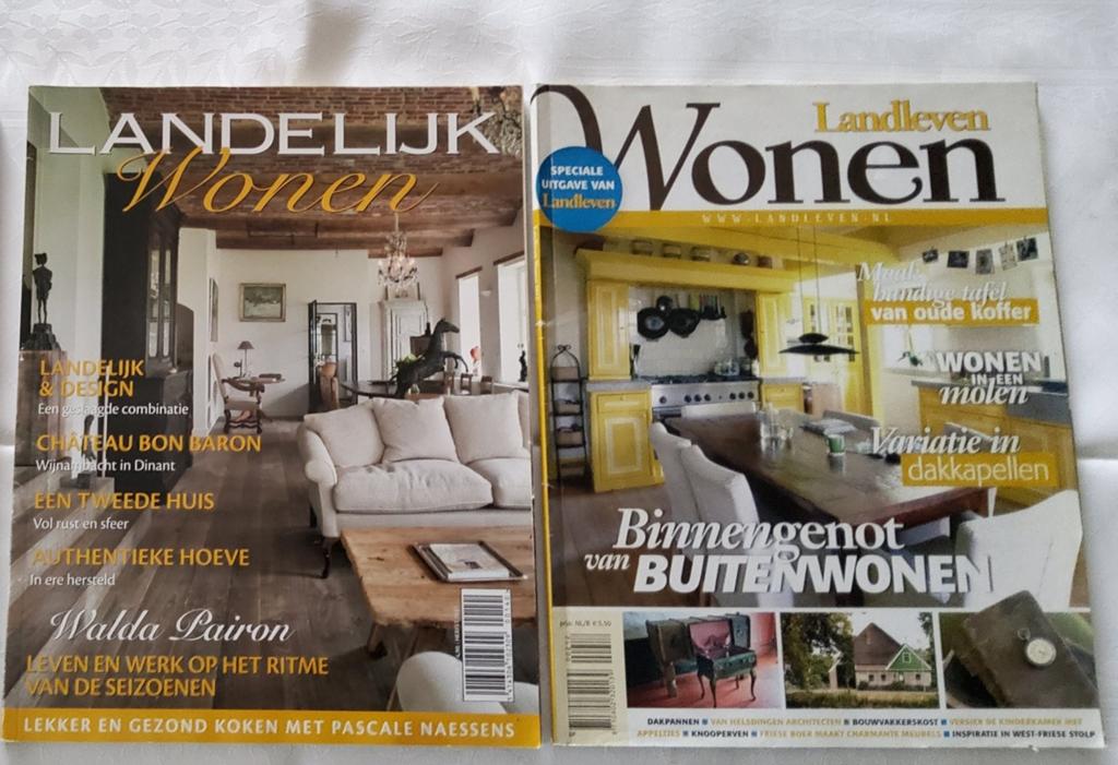 De 2 Woon Magazines - Landelijk wonen, samen voor 4.00 €, Ophalen, Zo goed als nieuw