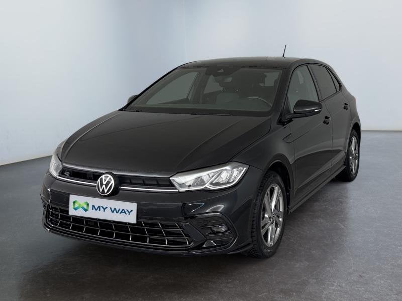 Volkswagen Polo R-Line*GPS*Carplay*Caméra*Capteurs Av/Ar*Cl, Electronic Stability Program (ESP), 95 pk, Zwart, Bedrijf