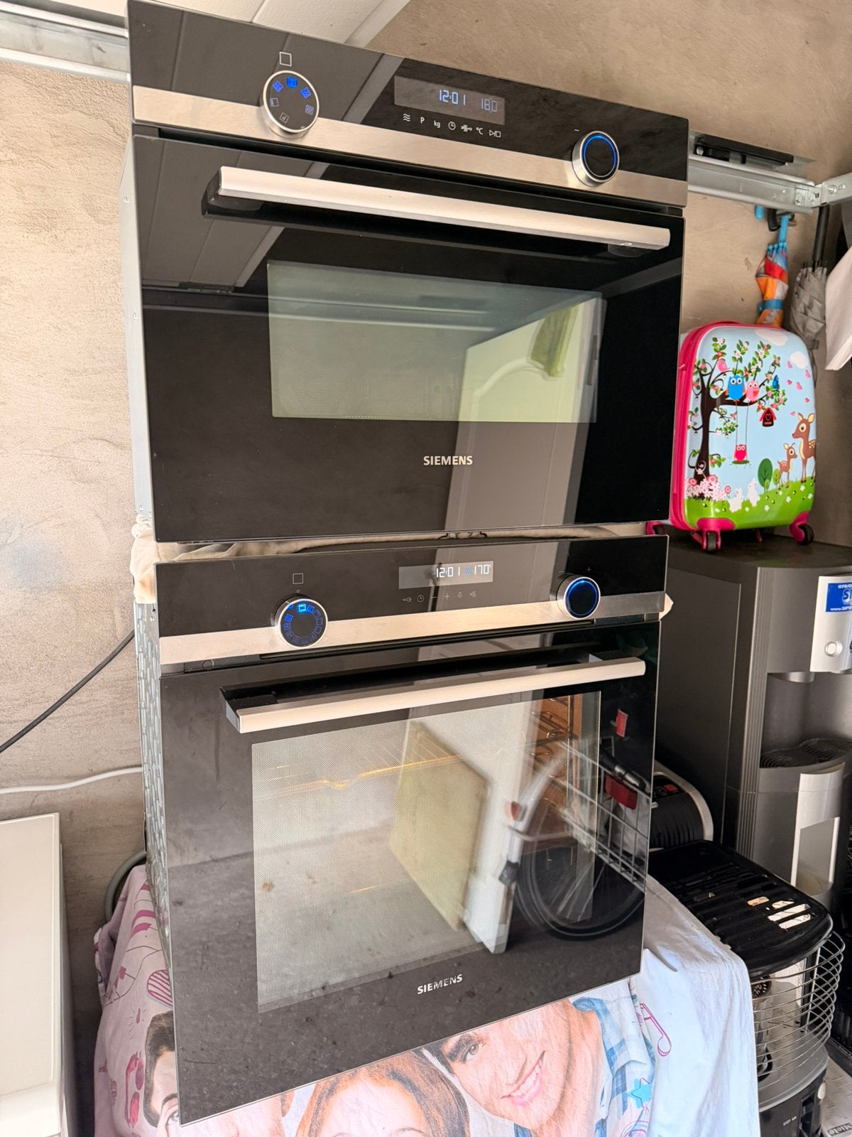 Siemens set inbouw oven (pyrolyse )+ combi oven en magnetron, Elektronische apparatuur, Ophalen, Oven, Siemens, Zo goed als nieuw