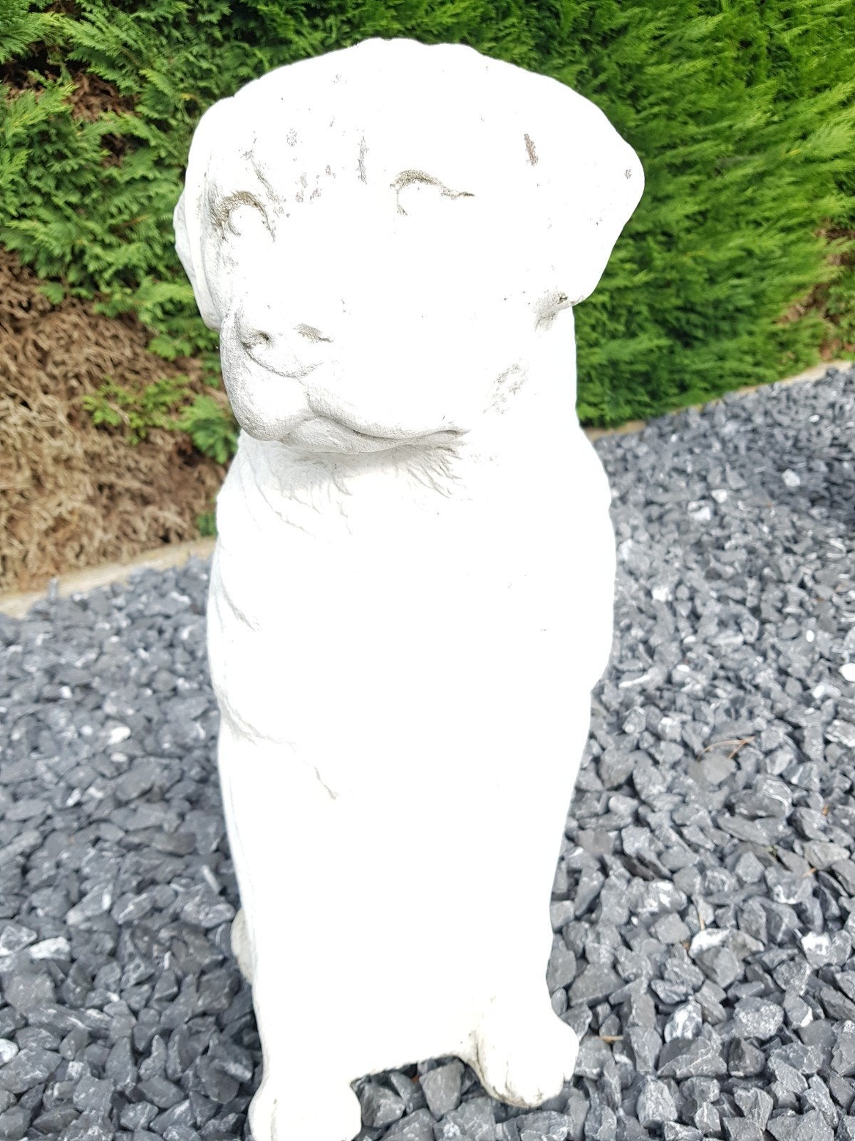 Grote hond wit beton 90 cm hoog., Ophalen, Beton