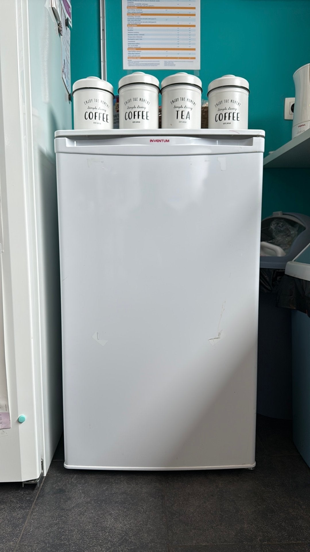 koelkast inventum, Elektronische apparatuur, Ophalen, Zo goed als nieuw, Zonder vriesvak, Minder dan 85 cm