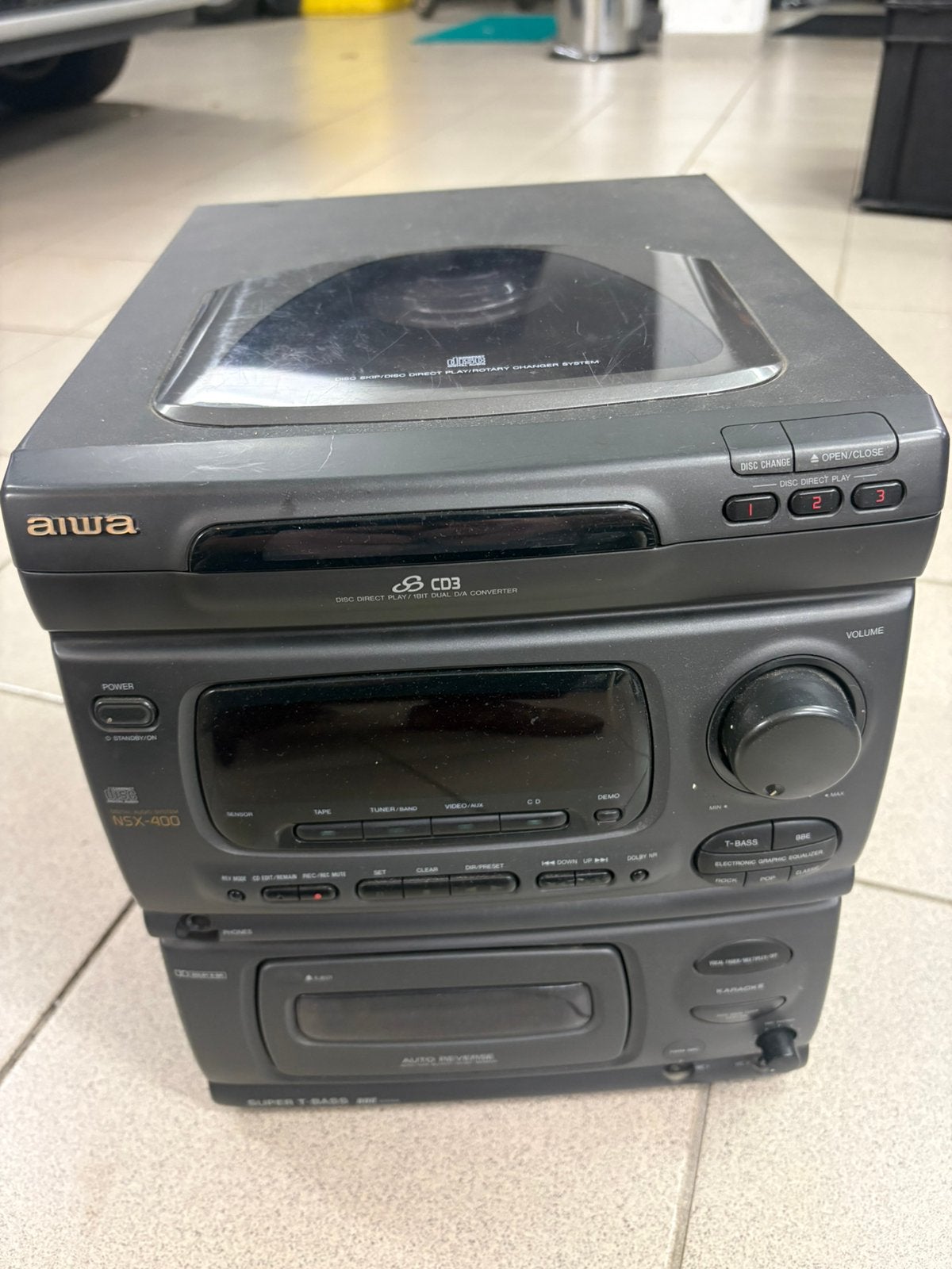 Aiwa 3cd wissel stereoketen radio, Ophalen of Verzenden, Gebruikt, Cassettedeck, Overige merken