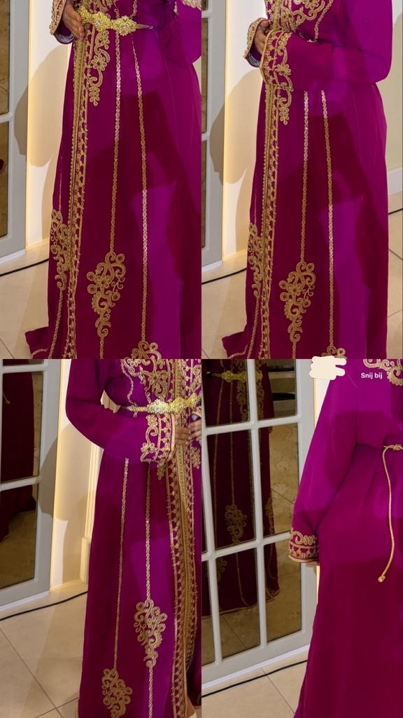 Roze takshita marokkaans trouwjurk, Kleding | Dames, Ophalen of Verzenden, Zo goed als nieuw, Roze, Trouwjurk