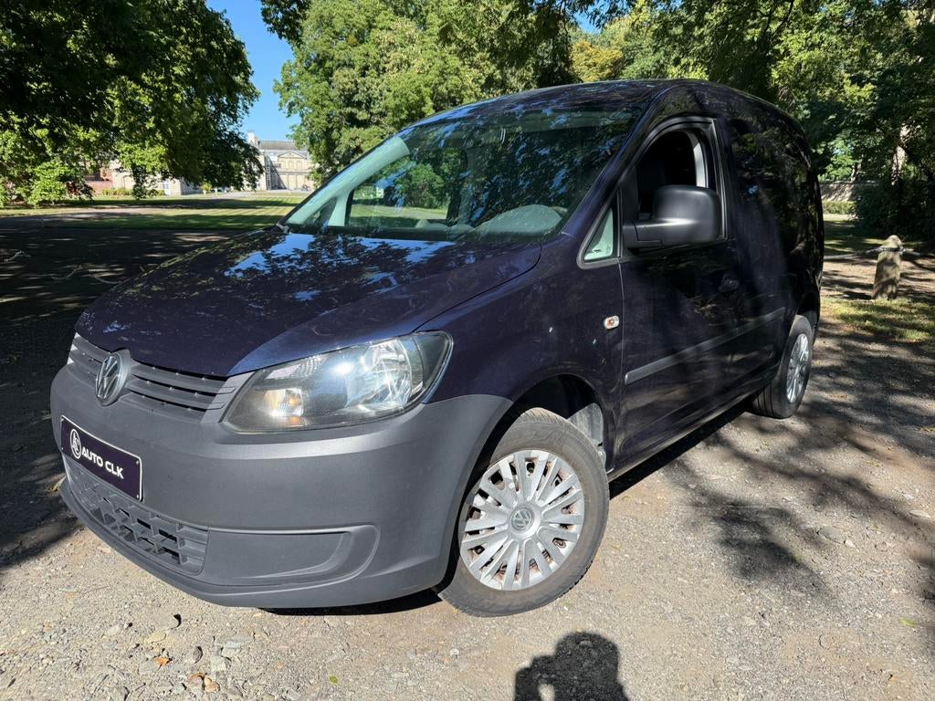 VW CADDY 2013 1.6 TDi LICHTVRACHT Airco Gps Euro 5 Lez ok, Voorwielaandrijving, Monovolume, Blauw, Leder en Stof