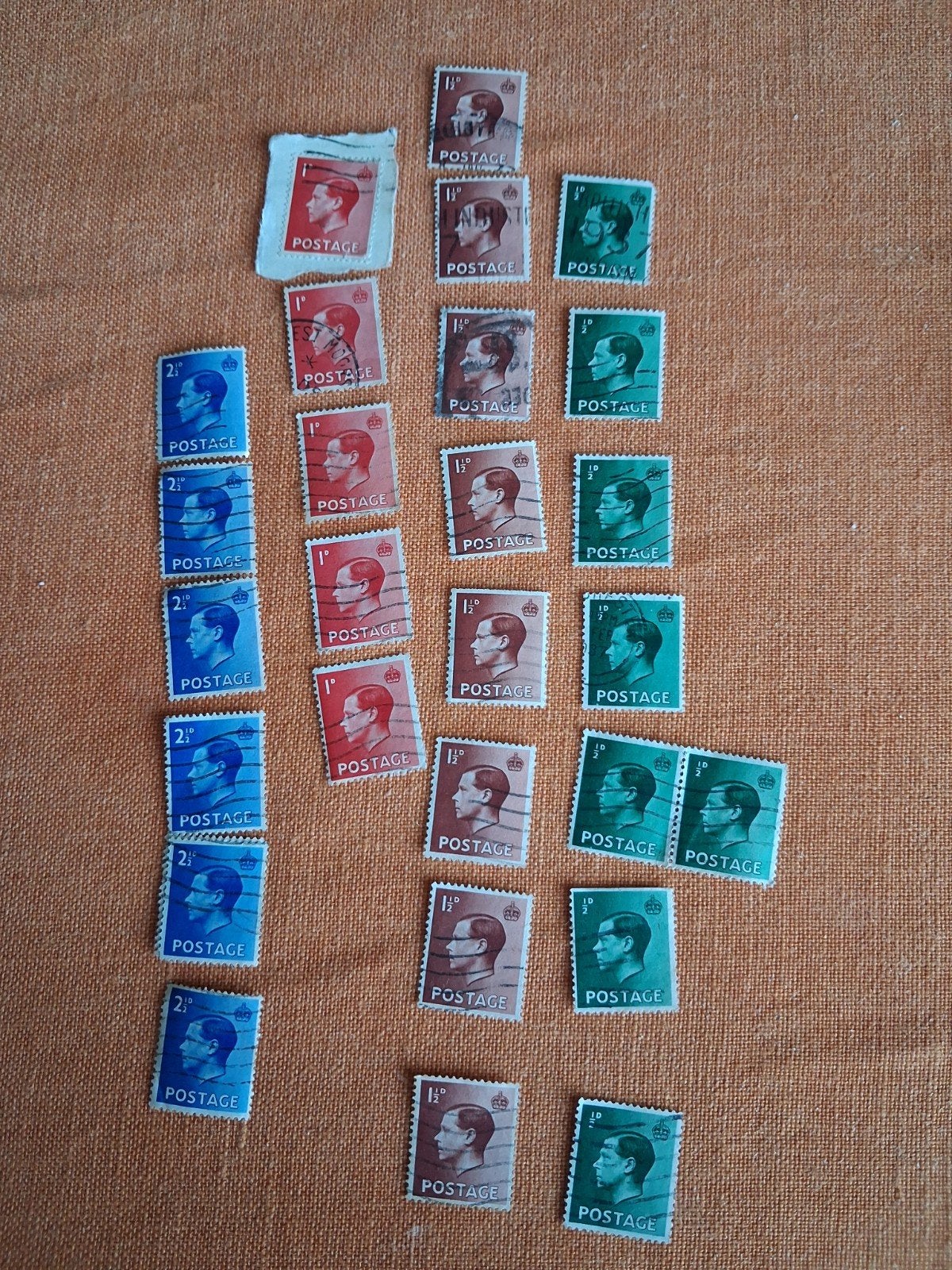1936 Timbres Anglais  Édouard VIII, Enlèvement ou Envoi