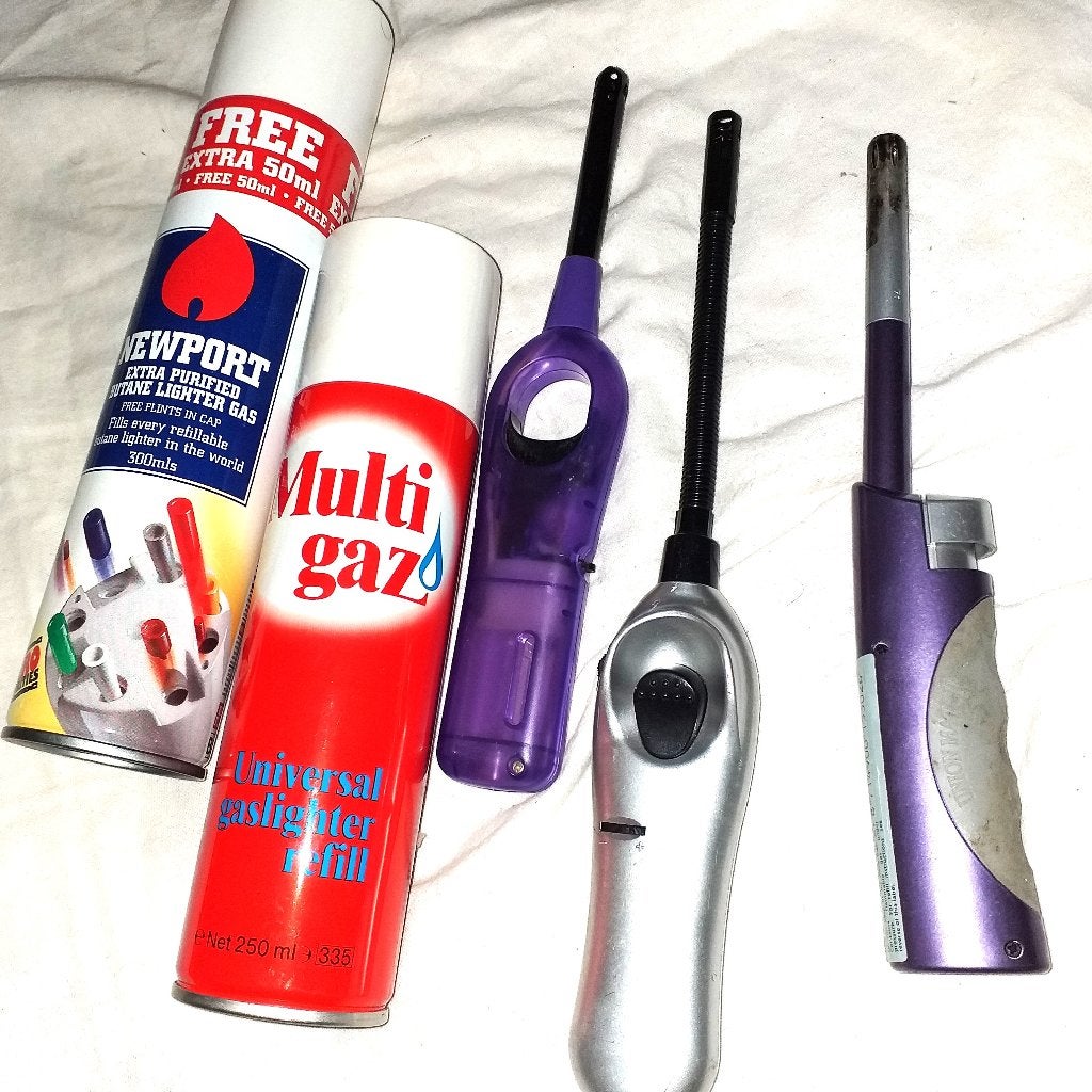 Lot Briquet polyvalent pour cuisine et Lot  Recharges a gaz, Enlèvement ou Envoi
