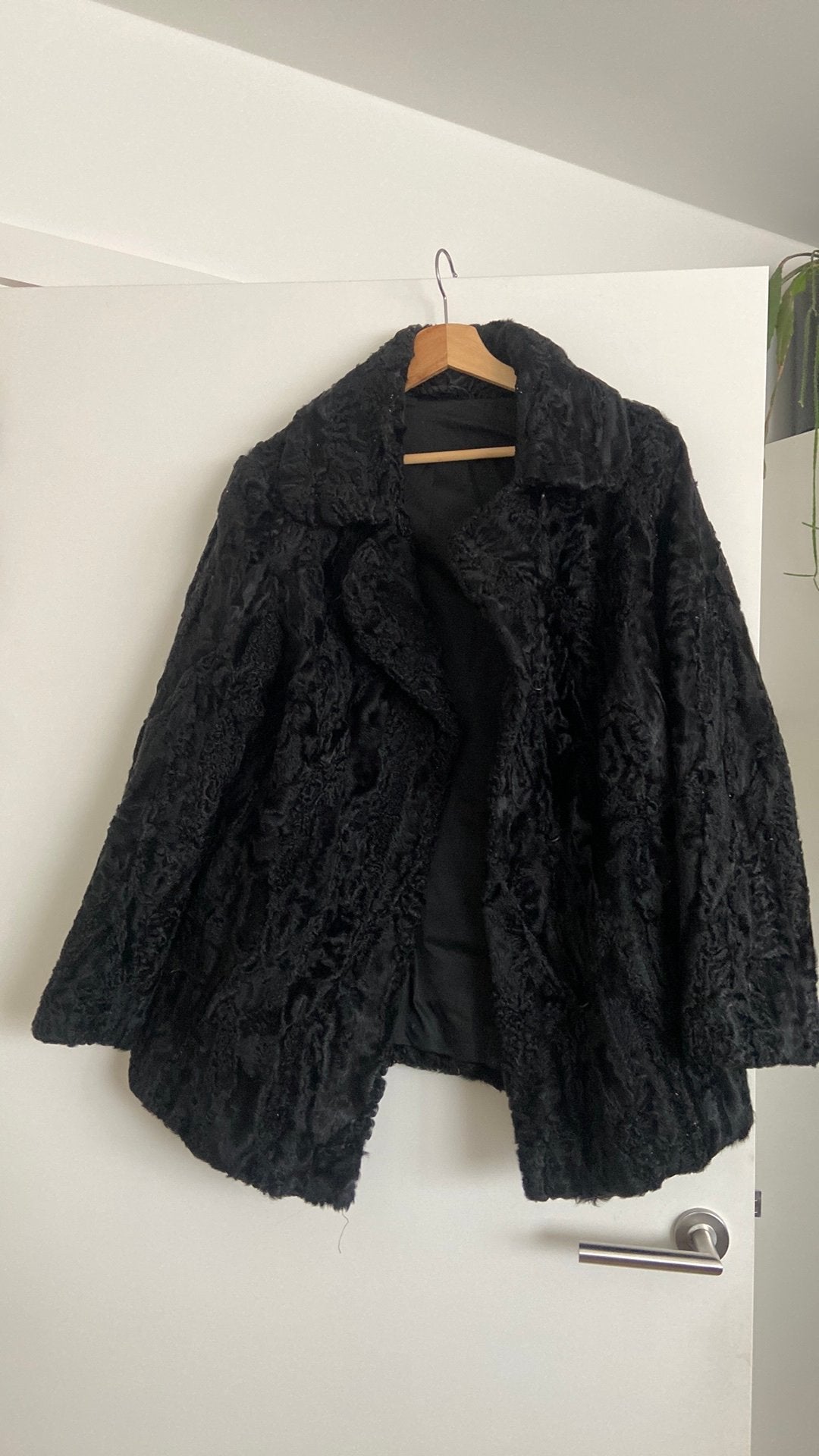 Astrakan jas, zwart, maat 40, Kleding | Dames, Zwart, Jasje, Gedragen, Ophalen