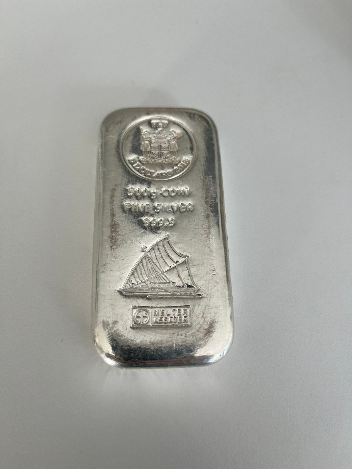 Lingot de 500 grammes en argent Fiji 2018, Timbres & Monnaies, Enlèvement ou Envoi, Argent