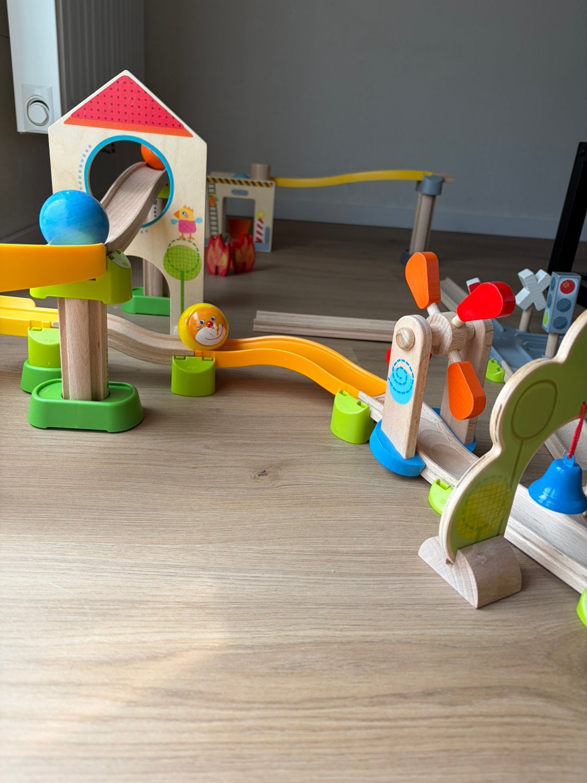 3 sets Kullerbu knikkerbaan, Kinderen en Baby's, Speelgoed | Houten speelgoed, Ophalen, Zo goed als nieuw