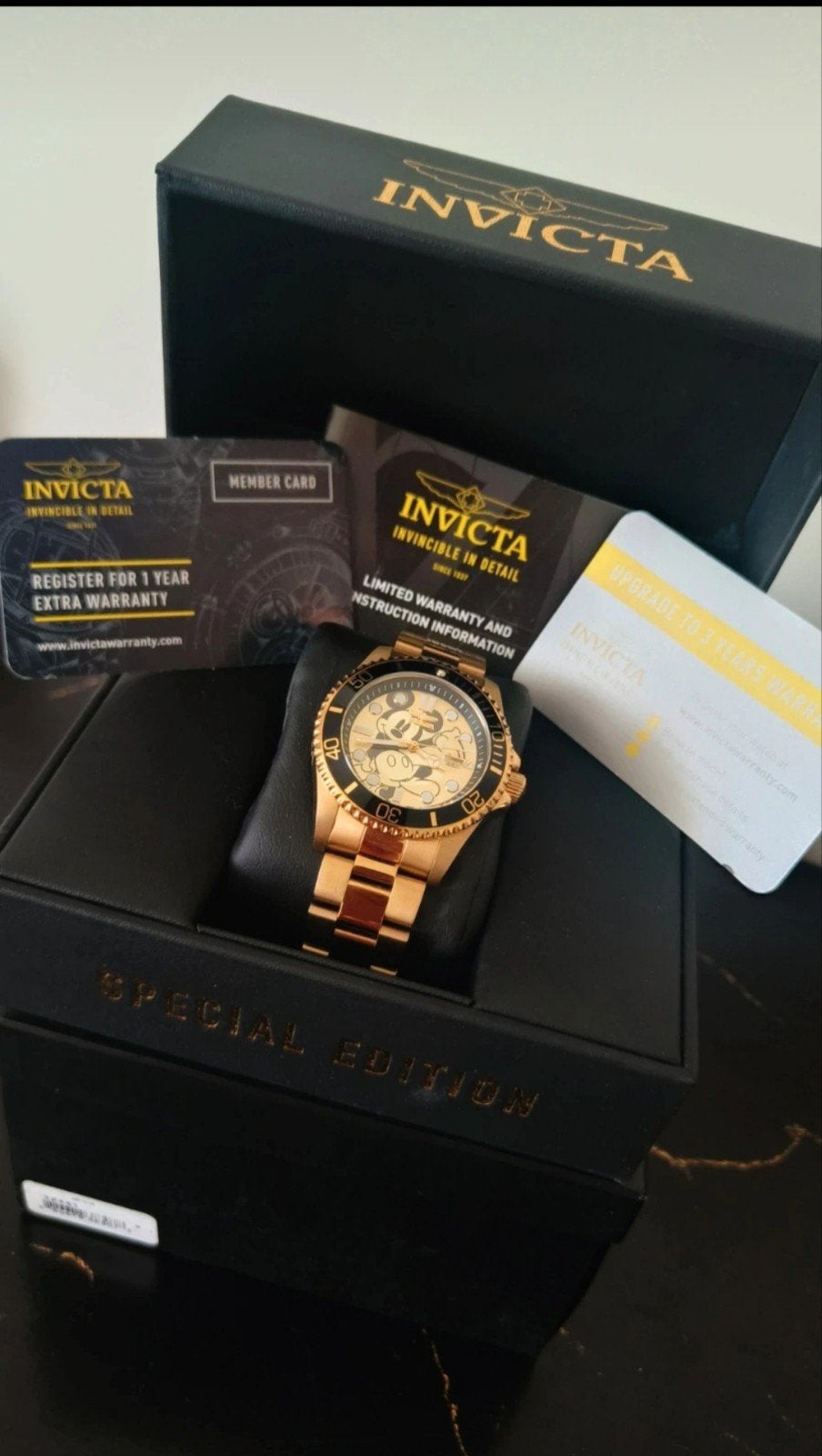 Invicta Pro Diver 32441 Disney Mickey Mouse 90 jaar, Ophalen of Verzenden, Mickey Mouse