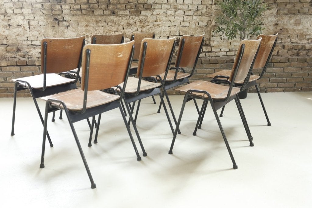 Vintage Ahrend 'Comfort' stoelen in makoré hout, ca. 1966, Enlèvement