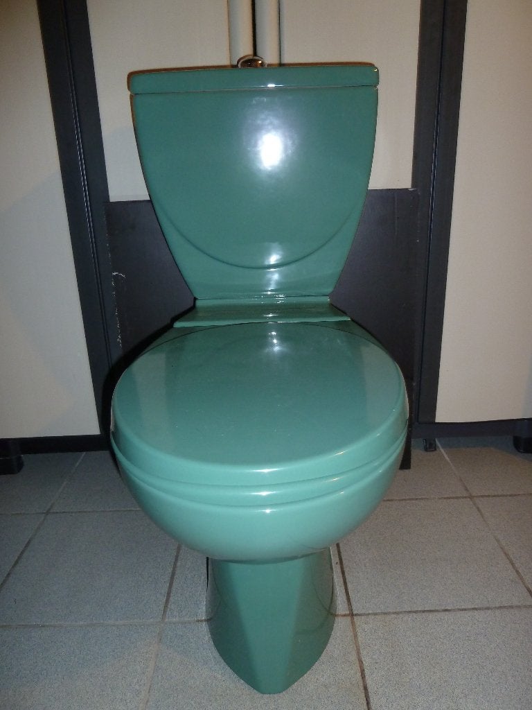 WC Allia de couleur vert olive, Bricolage & Construction, Enlèvement, Utilisé, Toilettes