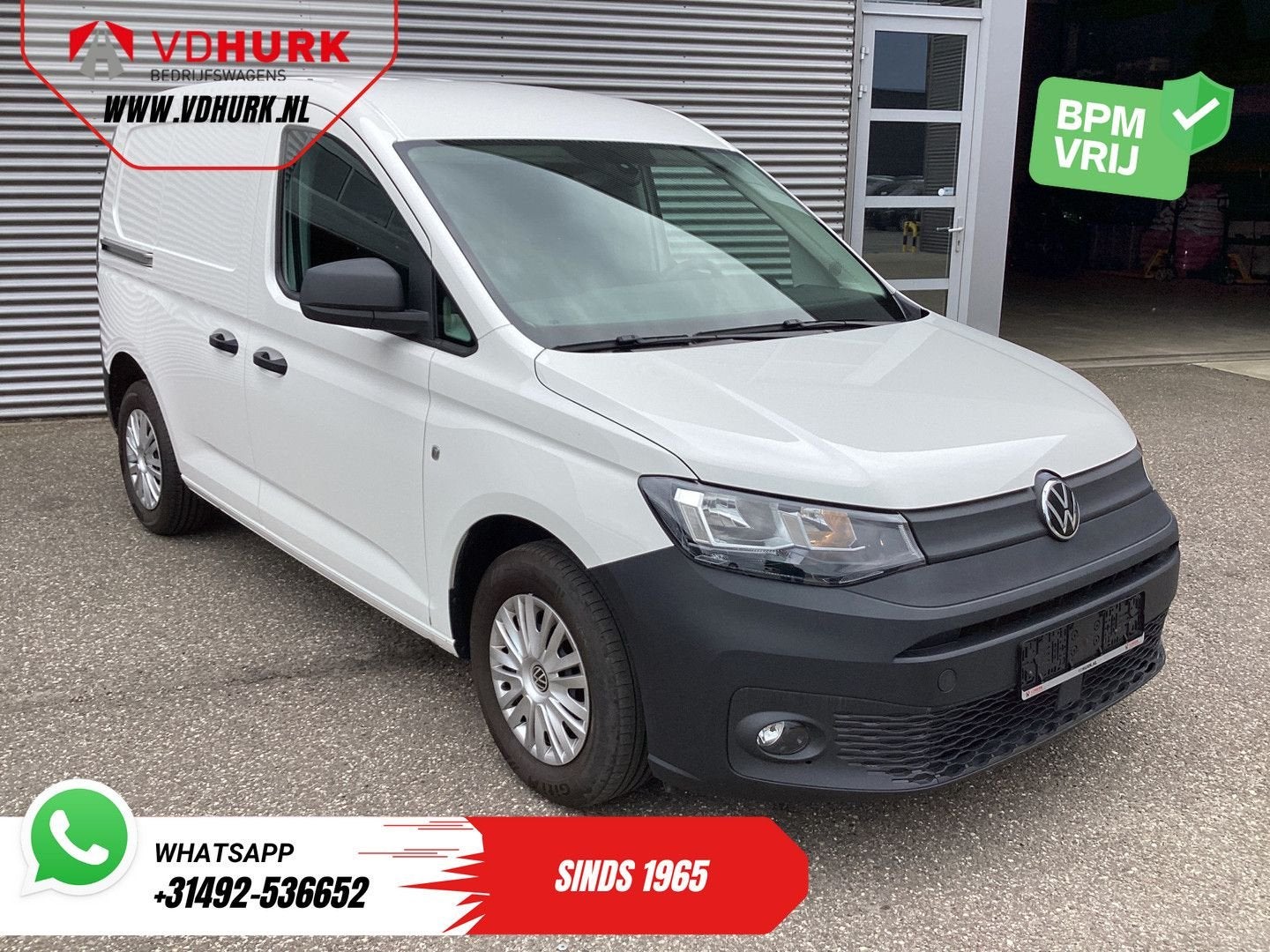 Volkswagen Caddy Cargo 2.0 TDI 100 pk Omvormer/ Sortimo/ Cru, Auto's, Electronic Stability Program (ESP), Wit, Bedrijf, Te koop
