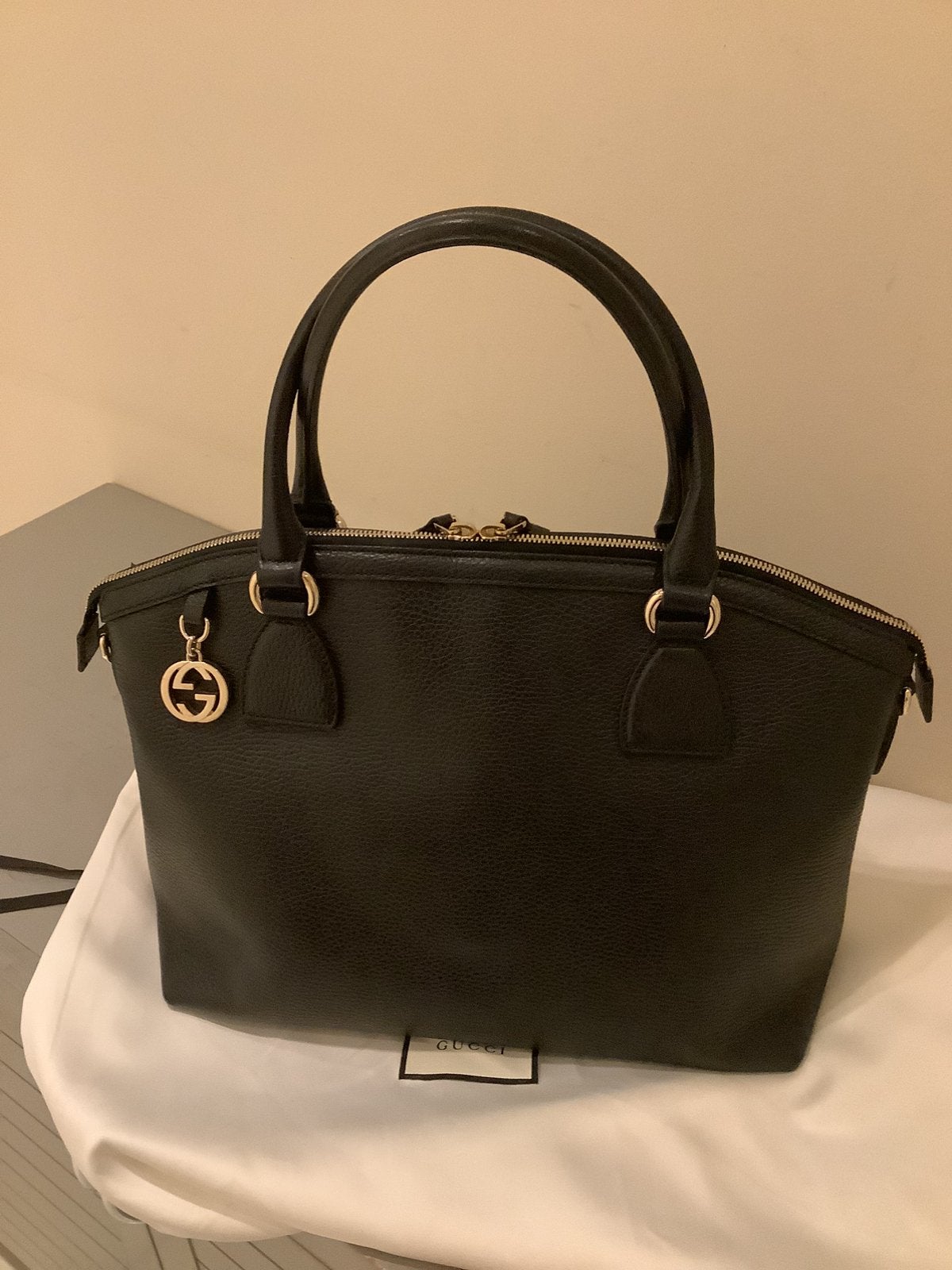Handtas Gucci, Ophalen of Verzenden, Zwart, Handtas