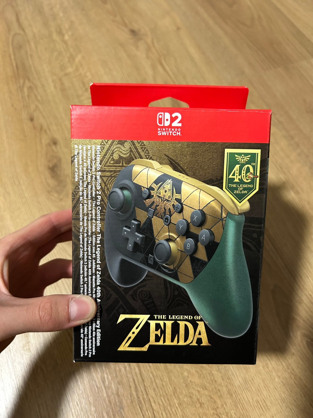 Nintendo Switch 2 Pro Controller - The Legend of Zelda 40th, Overige controllers, Nieuw, Ophalen of Verzenden, Draadloos