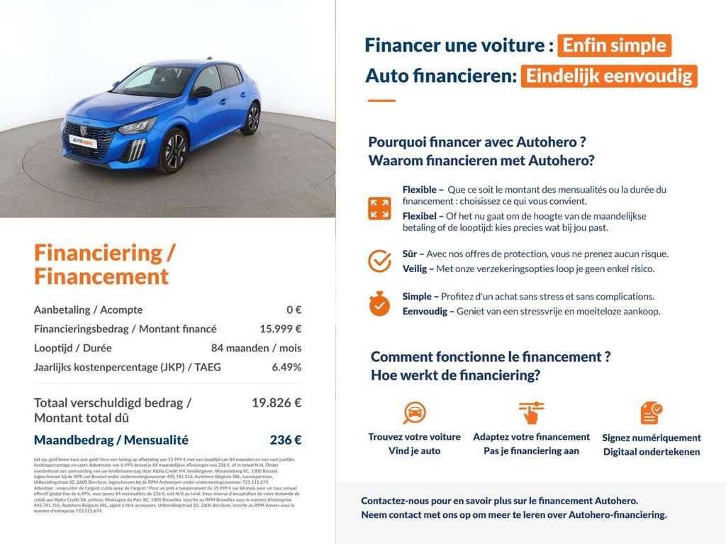 Peugeot 208 1.2 PureTech Allure (bj 2025), Auto's, Peugeot, Voorwielaandrijving, 118 g/km, Gebruikt, 1199 cc