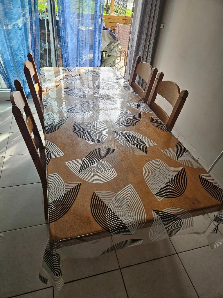 Salle a manger  en chêne, Enlèvement, Utilisé, 4 à 6 chaises