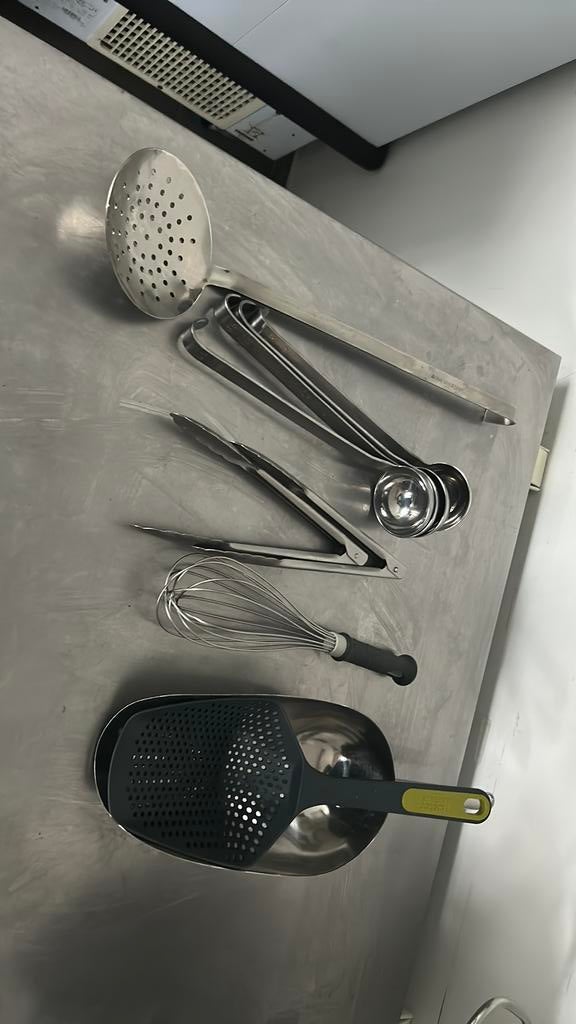 Set horeca inox keukengerief, Enlèvement, Utilisé