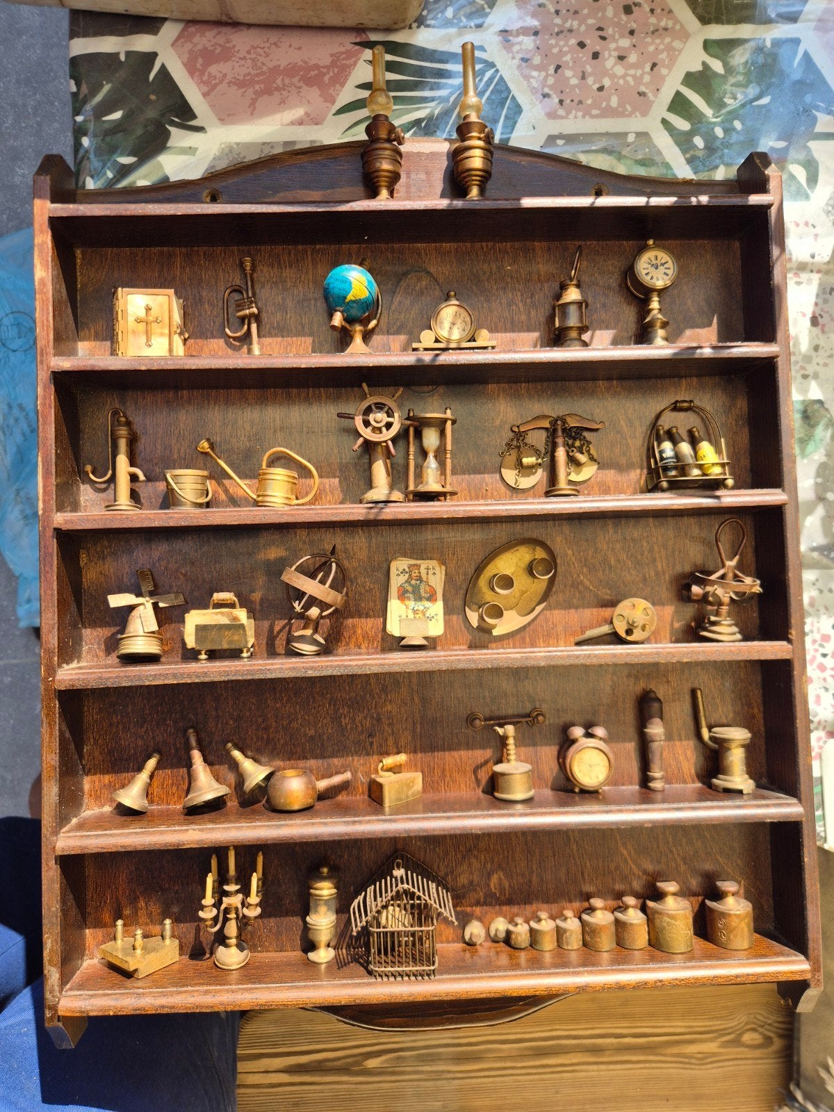 coffret avec miniatures vintage en laiton, Enlèvement