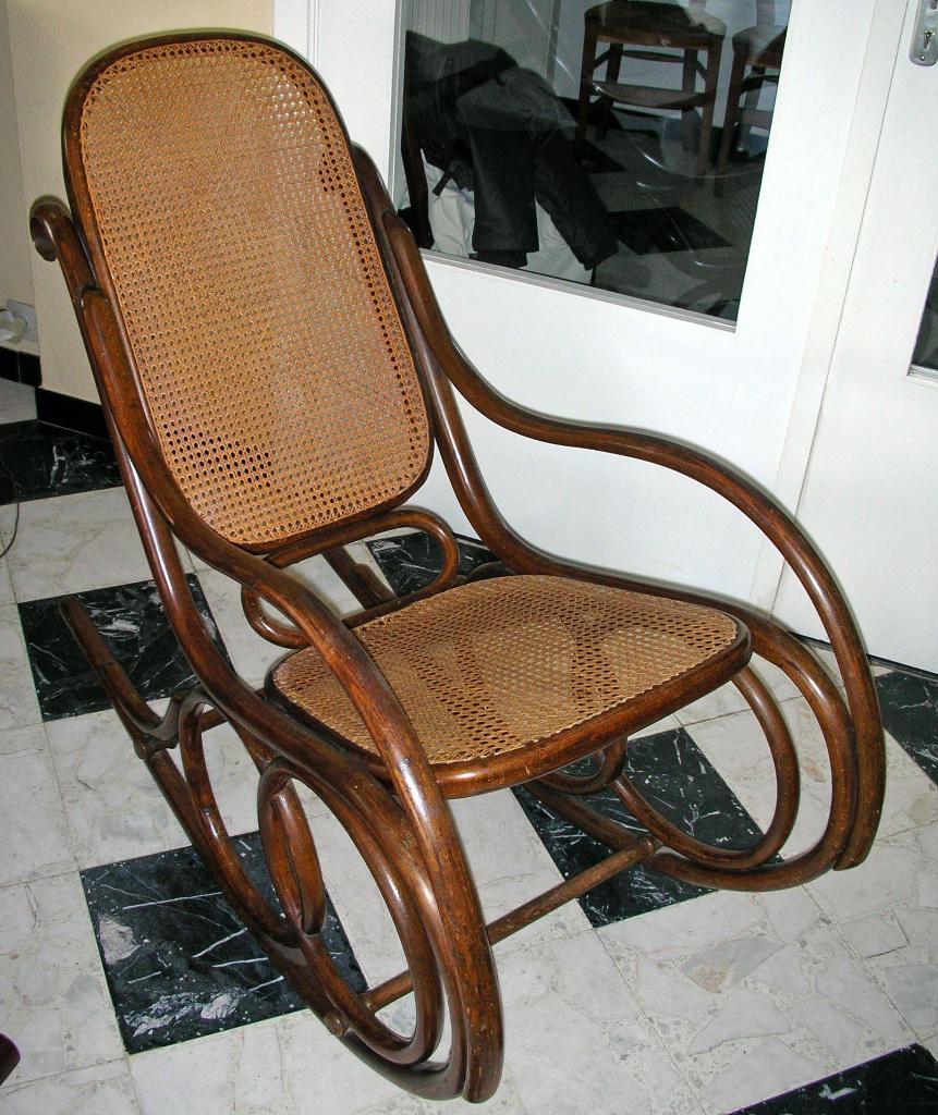 Schommelstoel in Thonet-stijl, Ophalen