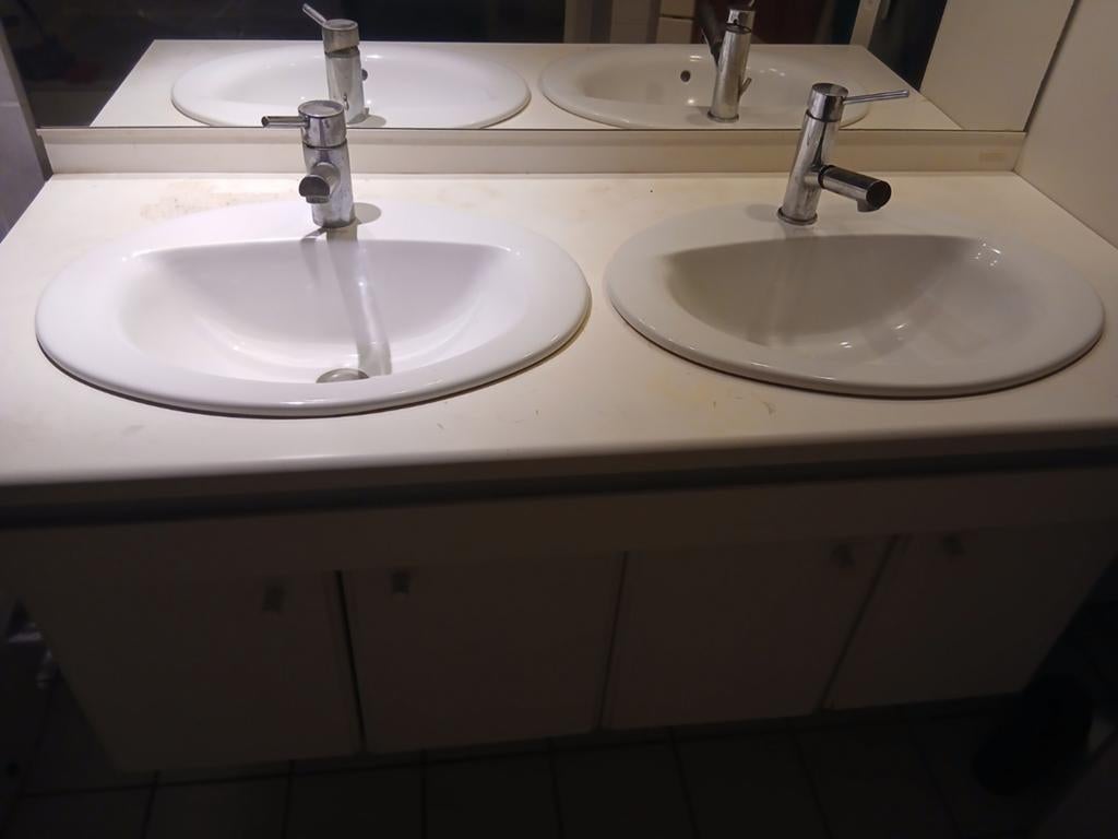 Meuble salle de bains complet avec miroir et luminaires, Huis en Inrichting, Badkamer | Badkamermeubels, Ophalen of Verzenden