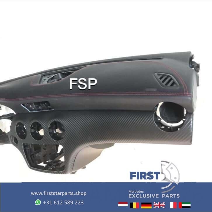 W176 45 AMG Dashboard Mercedes A Klasse carbon rode stik A45, Gebruikt, -, Voor, Ophalen of Verzenden