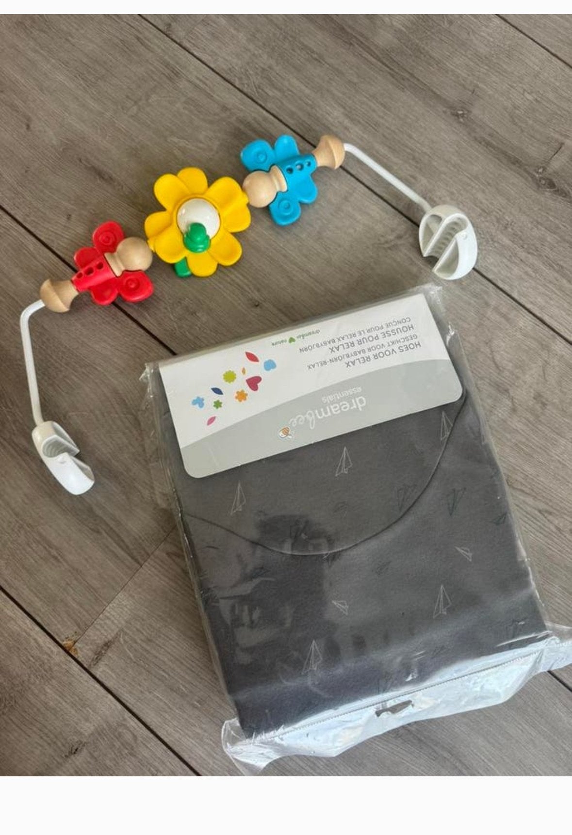 Babybjorn spelletje speelboog en hoesje, Kinderen en Baby's, Wipstoeltjes, Ophalen of Verzenden, Zo goed als nieuw
