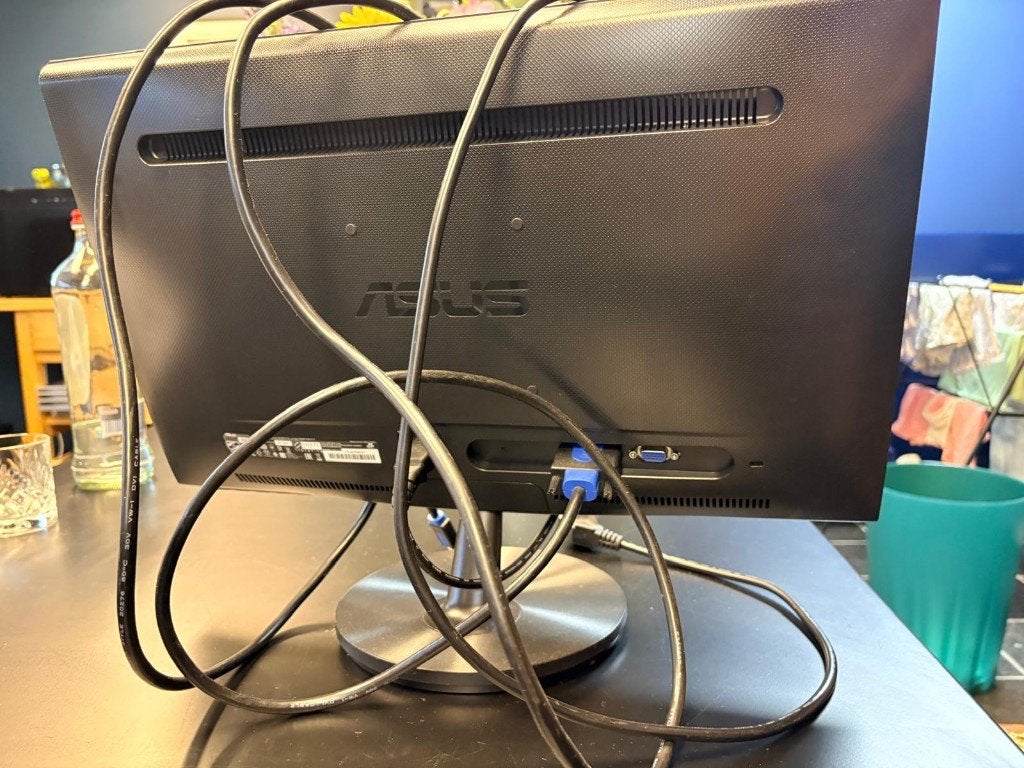 ASUS 21,5" Full HD monitor incl VGA-kabel en voedingskabel, Informatique & Logiciels, Moniteurs, Enlèvement, Utilisé, HD, VGA