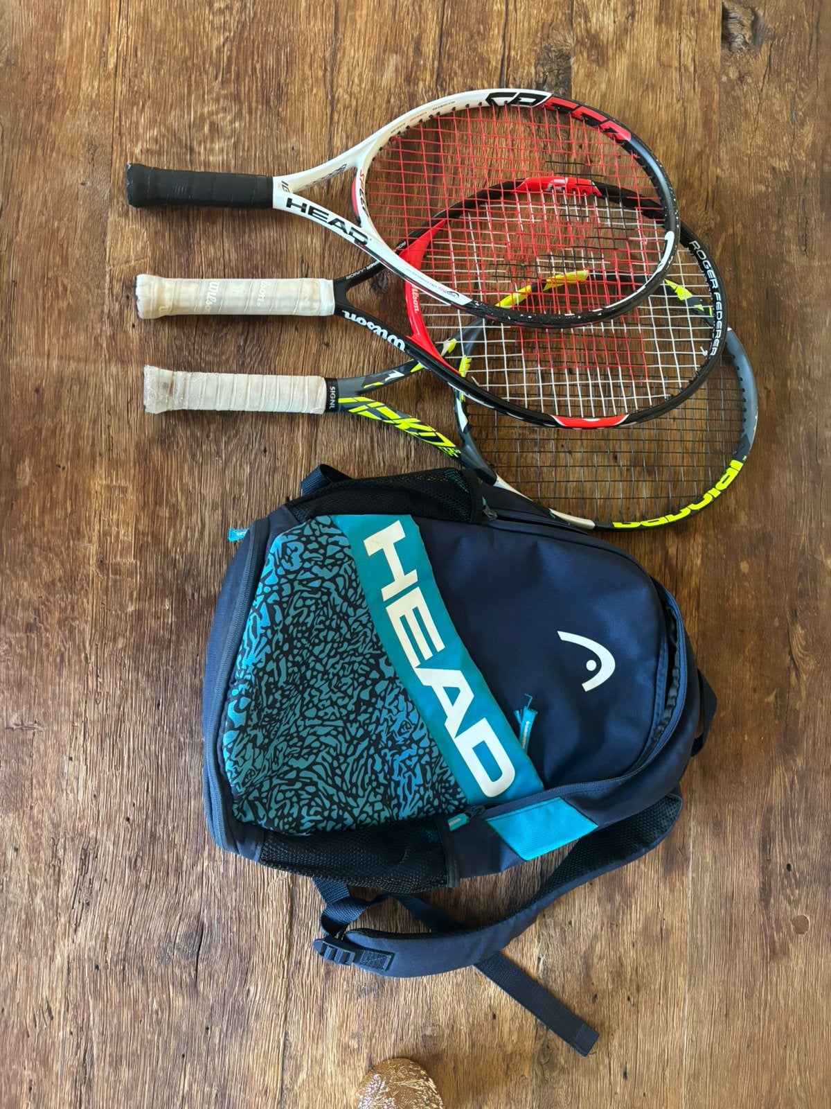 3 tennisrackets en tenniszak Head, Sport en Fitness, Ophalen, Gebruikt, Head