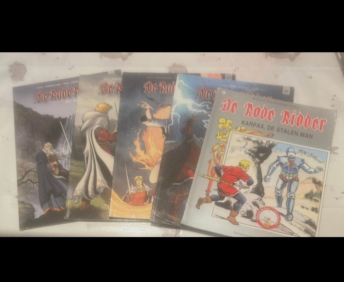 Willy Vandersteen -  5x De Rode Ridder nr82,251,254,269,270, Boeken, Stripverhalen, Meerdere stripboeken, Ophalen of Verzenden