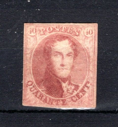 12A MH 1858 - Rond medaillon zonder watermerk COB 13900 €, Verzenden, Postfris, Spoor van plakker