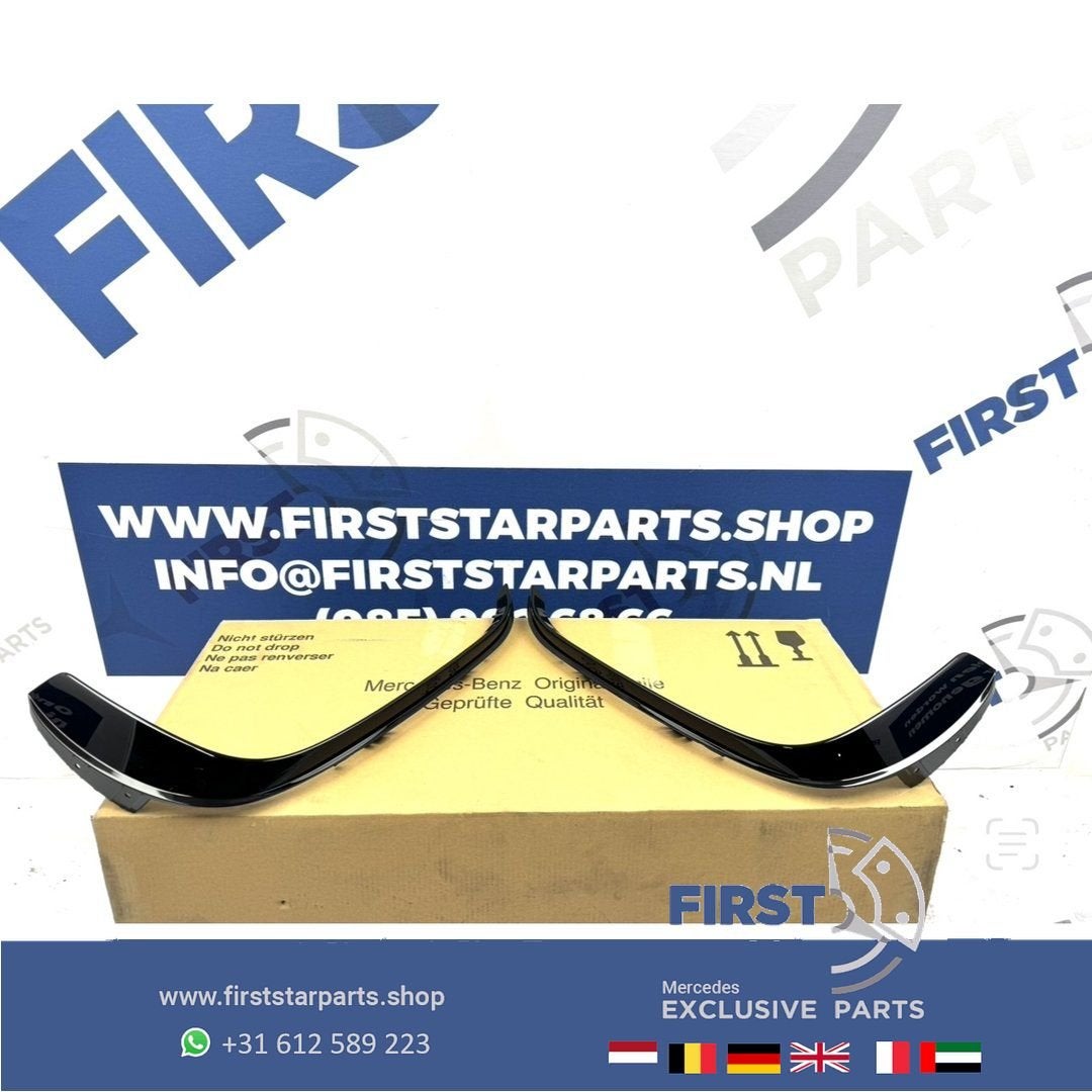 W213 E63 AMG VOORBUMPER AERO SPLITTER LINKS of RECHTS 2016-2