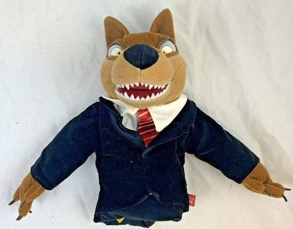 Dushi Efteling Grote Boze Wolf Handpop in Pak Sprookjesbos, Verzenden, Zo goed als nieuw