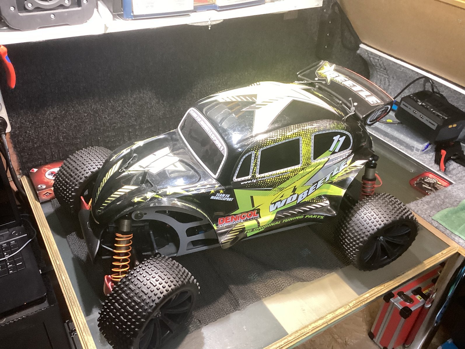 Rc auto fg beetle 4 x4, Benzine, Auto offroad, Ophalen of Verzenden, Zo goed als nieuw