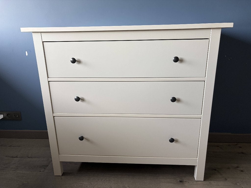 armoire à comode blanche, Maison & Meubles, 3 ou 4 tiroirs, 25 à 50 cm, Landelijk modern, Moins de 100 cm