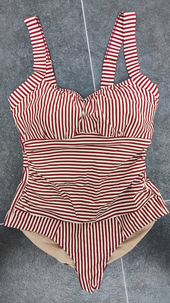 Gestreept badpak Marlies Dekkers Maat XL, Rouge, Marlies Dekkers, Comme neuf, Enlèvement